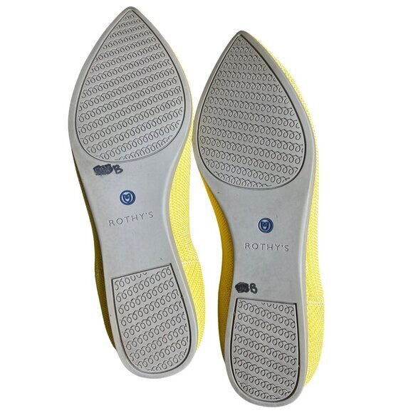 Rothy's The Point Shoe Size 8.5 Sunshine Yellow Retired Minimalist Office NWOB - Picture 9 of 10